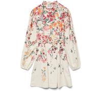 VERO MODA Robe VERO MODA fleurie avec ceinture Crème XS 6