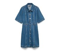 Vero Moda Robe VMDaisy Noos courte en denim manches 2/4 Bleu Taille 40