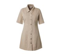 Vero Moda Daisy 2/4 Denim Short Sleeve Short Dress Beige L Femme