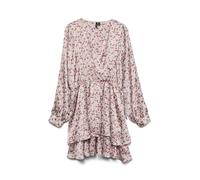 VERO MODA Robe 'VMFreja' vert clair / magenta / rosé / blanc cassé, Taille 36