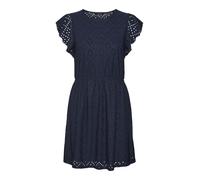 Vero Moda Tassa Frill Sleeveless Short Dress Bleu XL Femme
