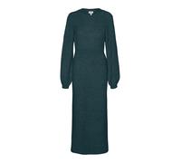 VERO MODA Robes en maille 'ANGALINA' vert foncé, Taille S