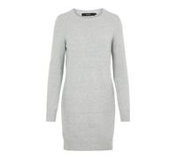 VERO MODA NOS Vmdoffy Ls O-Neck Dress Noos, Robe Femme, Gris (Light Grey Melange Light Melange), 44 (Taille Fabricant: X-Large)