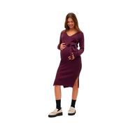 Vero Moda Saba Rib V-neck Belt Long Sleeve Dress Violet L Femme