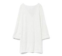 Vero Moda Short Bow Dress Vmetta Ls JRS Exp Sb8 Robe Courte avec nœud, Blanche-Neige, M Femmes