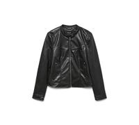 VERO MODA Short Coated Jacket Vmamanda Noos Veste Courte enduite, Noir, M Femmes