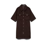 VERO MODA Short Corduroy Dress Vmfenja Noos Robe Courte en Velours côtelé 2/4, Gâteau au Chocolat, M Femmes