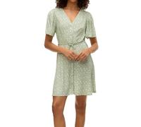 VERO MODA Short Dress Vmalba SS WVN GA Noos Robe Courte, Réséda, XL Femmes