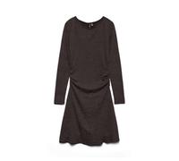 Vero Moda Short Dress Vmkanva Ls JRS GA Robe Courte, Gâteau au Chocolat, S Femmes