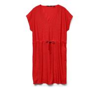 VERO MODA Short Dress Vmtassa SS JRS Noos Robe Courte, Rouge Fiery, XL Femmes