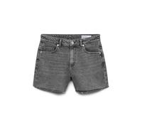VERO MODA Short en Jean Femme avec Ourlet à Franges et Fermeture éclair