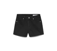 VERO MODA Short en Jean Femme avec Ourlet à Franges et Fermeture éclair