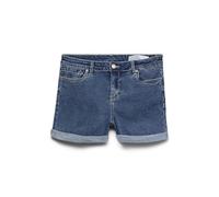VERO MODA Short Femme Denim avec Ourlet replié et Poches, Couleurs:Bleu-3, Taille:M