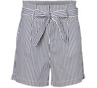 VERO MODA Short Paperbag à Rayures Blanc Femme XL