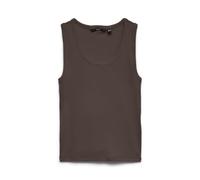 Vero Moda Short Tank Top Vmchloe SL Noos Débardeur Court, Marron Chocolat, Large Femmes