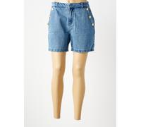 vero moda shorts / bermudas femme de couleur bleu 40