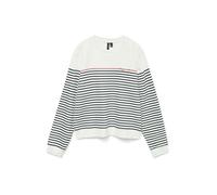 VERO MODA Sweat-shirt 'VMFernanda' marine / rouge foncé / blanc, Taille XS