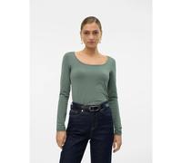 Vero Moda Vmlulu Ls JRS GA Noos Haut À Col en U T-Shirt Manches Longues Femme (Lot de 1)