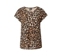 VERO MODA T-shirt 'AVA' marron / brocart / noir, Taille S
