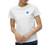 VERO MODA T-Shirt Blanc Femme Silja Francis