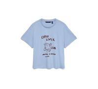 VERO MODA T-shirt marron / lavande, Taille XL