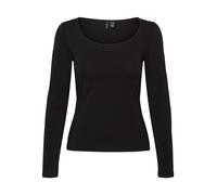 Vero Moda Femme Vmmaxi My Soft Short U-Neck Ga T Shirt À Manches Longues, Noir (Black Black), Xl