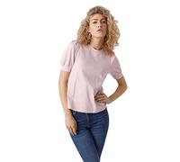 VERO MODA VMKERRY 2/4 O-Neck Top VMA JRS Noos T-Shirt, Rose/Motif Parfait, M Femmes