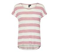 VERO MODA T-shirt rose / blanc, Taille L