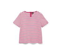 VERO MODA T-shirt 'VMABBY' fuchsia / blanc, Taille S