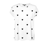 VERO MODA Vmava SS Top Multi AOP Noos, Blanche-Neige, XL Femmes