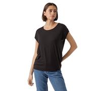VERO MODA VMAVA Plain SS Top GAJRS Noos T-Shirt, Noir, XS Femme