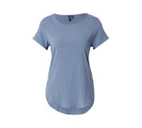 VERO MODA Blouse Femme à Manches Courtes col Rond Coupe Classique, Couleurs:Bleu-2, Taille:L