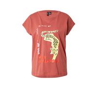 VERO MODA T-shirt 'VMCORY AVA' citron / rouge cerise / noir / blanc, Taille L