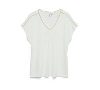 VERO MODA T-shirt 'VMJACKIE' or / blanc, Taille XL