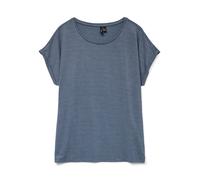 VERO MODA T-shirt 'VMLava' bleu fumé / argent, Taille M