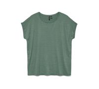 VERO MODA T-shirt 'VMLAVA' jade / argent, Taille XS