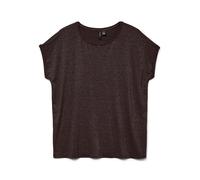 VERO MODA T-shirt 'VMLava' marron / argent, Taille M