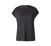 VERO MODA Damen Glänzendes T-Shirt Rundhals Kurzarm Basic Alltagslook T-Shirt Titel optimiert Tee-Shirt Brillant col Rond Manches Courtes Basique Look Quotidien, Couleurs:Noir, Taille:M
