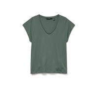 VERO MODA T-shirt 'VMLuna' vert foncé, Taille XS