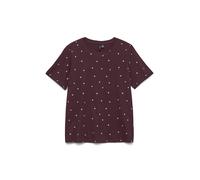 VERO MODA T-shirt 'VMPAULINA' lie de vin / argent, Taille S