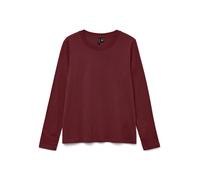 VERO MODA T-shirt 'VMPAULINA' lie de vin, Taille XS