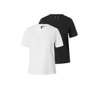 VERO MODA T-shirt 'VMPAULINA' noir / blanc, Taille L