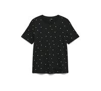 VERO MODA T-shirt 'VMPAULINA' or / noir, Taille XS