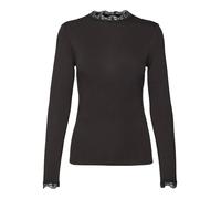 VERO MODA Blouse Vmrosa LS à col Haut pour Femme JRS Noos, Noir, S