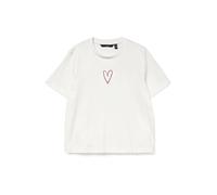VERO MODA T-shirt 'VMSara Mette' rouge vif / blanc, Taille M