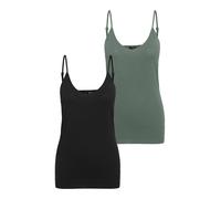 Vero Moda Tall Haut 'VMMAXI' vert / noir, Taille XS