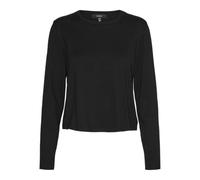 VERO MODA TALL Vmsilje Ls Pull Court à col Rond GA TLL Over, Noir, M Taille Tall Femme