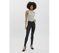 Vero Moda Tall Women's Vmseven Smooth Coated Skinny Trousers Noir Taille unique Female