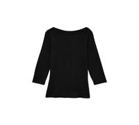 VERO MODA Top à Manches 3/4 col Bateau Extensible pour Femmes de en Coupe régulière