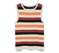 VERO MODA Tops en tricot 'VMAruba' beige / orange / rouge carmin / noir, Taille XL